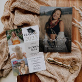 Boho卒業パーティー招待状と写真 招待状