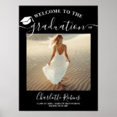 Boho卒業モダン歓迎フォトサイン ポスター (正面)