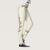 Boho古代スパイラルサンレインボーヒーリングヨガ レギンス (右)