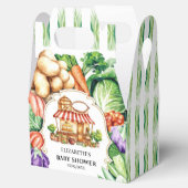 Boho地元で栽培されたファーマーズマーケットベビーシャワー フェイバーボックス (オープン)