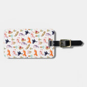 Boho夏かわいい猫たちサボテン ラゲッジタグ (正面横)