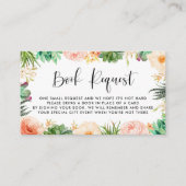 Boho多糖フローラリースブックリクエストカード エンクロージャーカード (正面)