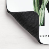 Boho多肉株レターKモノグラム熱帯産 マウスパッド (コーナー)