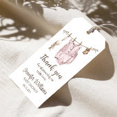 Boho女の子の服の赤ちゃんシャワー感謝していユーラベル ギフトタグ