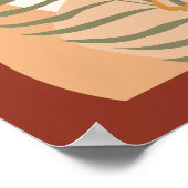 Boho女性イラストレーショントーン自然ポスター ポスター (角)