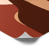 Boho女性イラストレーショントーン自然ポスター ポスター (角)