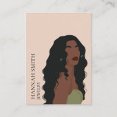 Boho女性スタッドイヤリングディスプレイ 名刺 (正面)