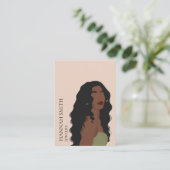 Boho女性スタッドイヤリングディスプレイ 名刺 (スタンド正面)