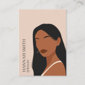 Boho女性スタッドイヤリングディスプレイ 名刺 (正面)