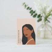 Boho女性スタッドイヤリングディスプレイ 名刺 (スタンド正面)