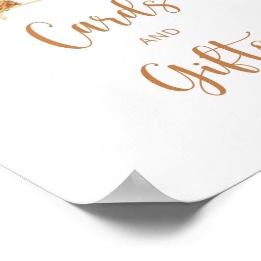 Boho子供部屋は携帯カードやギフトを持つ ポスター (角)