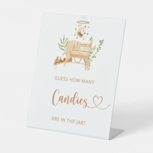 Boho子供部屋キャンディーズ台座標識の数を推測 台座サイン (正面)