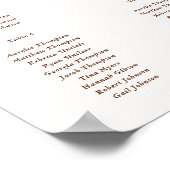 Boho子供部屋ベビーシャワー座席表 ポスター (角)