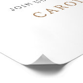 Boho子供部屋ベビーシャワー歓迎ポスター ポスター (角)