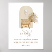 Boho子供部屋ベビーシャワー歓迎ポスター ポスター (正面)