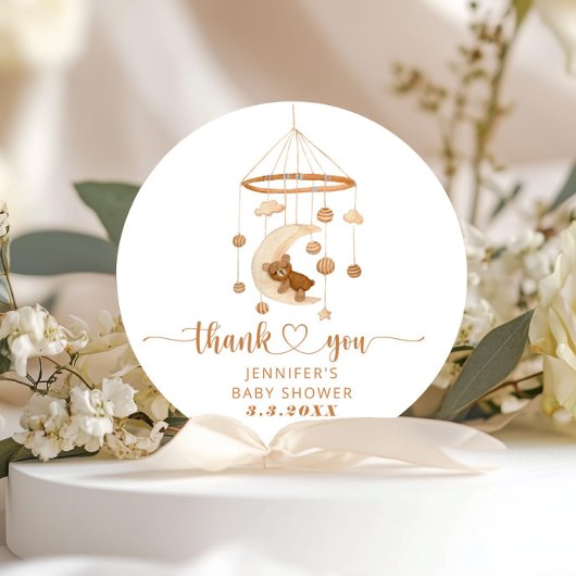 Boho子供部屋モバイル感謝していユー ラウンドシール