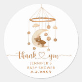 Boho子供部屋モバイル感謝していユー ラウンドシール (正面)