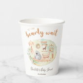 Boho子供部屋我々は赤ちゃんシャワーを待つことができる 紙コップ (裏面)