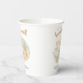 Boho子供部屋我々は赤ちゃんシャワーを待つことができる 紙コップ (左)