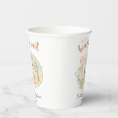 Boho子供部屋我々は赤ちゃんシャワーを待つことができる 紙コップ (右)