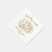 Boho子供部屋我々はbearly待つことができ赤ちゃんシャワーナプキン スタンダードカクテルナプキン (角)