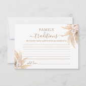 Boho家族の伝統ベビーシャワーカード サンキューカード (正面)