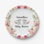 Boho対象のベビーシャワーの紙皿 ペーパープレート (正面)
