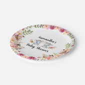 Boho対象のベビーシャワーの紙皿 ペーパープレート (アングル)