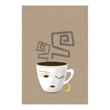 Boho小さな白アフリカのアラビア語コーヒーカップ部4