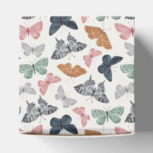 Boho小さな蝶の赤ちゃんシャワー フェイバーボックス (上部)