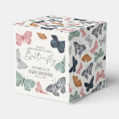 Boho小さな蝶の赤ちゃんシャワー フェイバーボックス (裏面サイド)