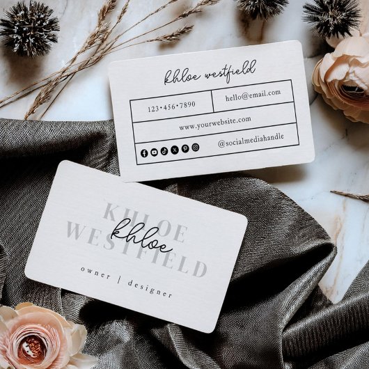 Boho小モダンさな名刺 名刺