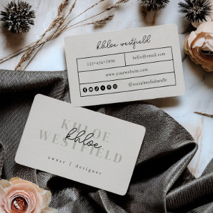 Boho小モダンさな名刺 名刺