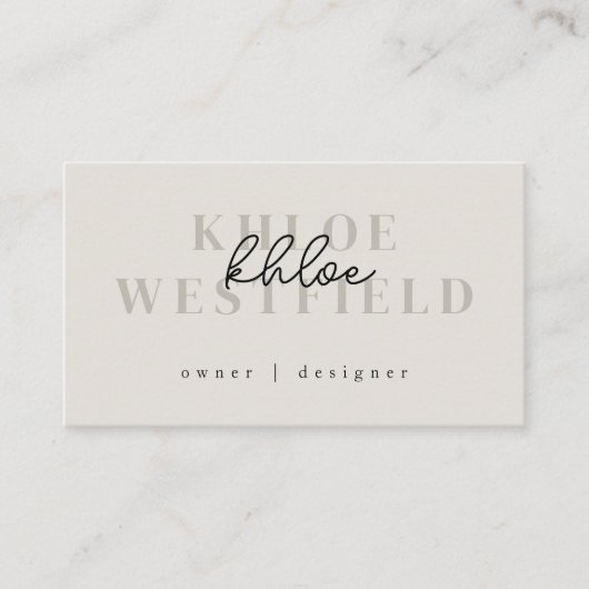 Boho小モダンさな名刺 名刺 (正面)