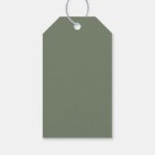 Boho居心地の良いテディベア睡眠赤ちゃんシャワーありがとう ギフトタグ (裏面)