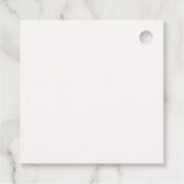 Boho居心地の良いテディベア睡眠赤ちゃんシャワー フェイバータグ (裏面)