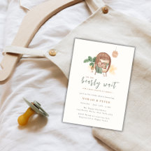 Boho居心地の良いテディベア睡眠赤ちゃんシャワー