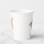 Boho居心地の良いテディベア睡眠赤ちゃんシャワー 紙コップ (左)