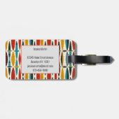 Boho幾何学模様 ラゲッジタグ (裏面横)