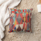 Boho幾何学的なKilimのプリントのクッションの質パターン クッション (ブランケット)