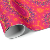 Boho幾何学的ギフトラッピング紙。 ラッピングペーパー (ロールコーナー)