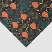 Boho幾何学的ダイヤモンドブラックパターン 薄葉紙 (詳細)