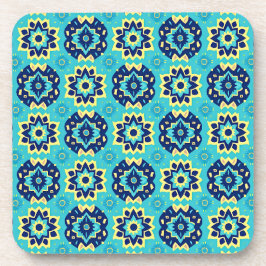 Boho幾何鮮やかパターンのコースター – 6のセット コースター