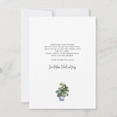 Boho引っ越しましたシックな水の色の移動 案内状 (裏面)