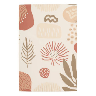 Boho心地よい: Warm Art Tones メタルプリント