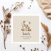 Boho心待ちストーリータイムベビーベイビーシャワー スタンダードカクテルナプキン