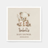 Boho心待ちストーリータイムベビーベイビーシャワー スタンダードカクテルナプキン (正面)