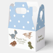 Boho恐竜青ありがとう フェイバーボックス (オープン)