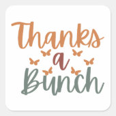 Boho感謝してい A Bunch Small Business スクエアシール (正面)