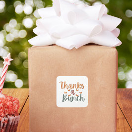 Boho感謝してい A Bunch Small Business スクエアシール